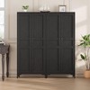 Tall Storage Cabinet with Glass Doors, 63" Height, Adjustable Shelf, Light Oak Wood, Multi-Purpose Organizer - 4 of 4