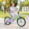 Infans 18" Kids Bike w/Adjustable Saddle Handlebar Removable Training Wheels Handbrake - 4 of 4