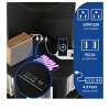 6 Tier Corner Bookshelf Office Display Cubby Industrial Corner Storage Cabinet Rack with USB Charging Station & Power Outlets Charging Station - 3 of 4