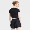 Women's Knit Cropped Short Sleeve Top - JoyLab™ - 2 of 3
