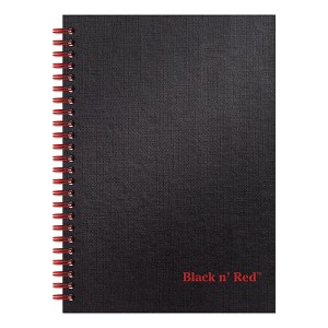 Black n' Red Hardcover Twinwire Notebooks, SCRIBZEE Compatible, 1-Subject, Wide/Legal Rule, Black Cover, (70) 8.25 x 5.88 Sheets - 1 of 4