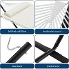 Double Hammock with Stand - 2 Person Portable Hammock Set Includes Steel Frame, V Spreader Bar & Carry Bag - 450Lb Capacity - 3 of 4