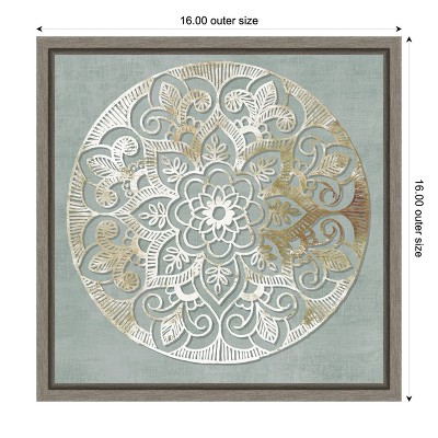 Amanti Art Encore (Mandala) by Aimee Wilson Canvas Wall Art Print Framed 16 x 16-in.