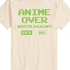 Men's - Instant Message - Anime Over Yes No Short Sleeve Graphic T-Shirt - 2 of 4