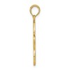Black Bow Jewelry 14k Yellow Gold 22mm Plumeria Silhouette Pendant - 2 of 4