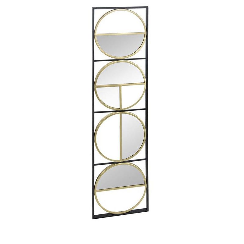 Eclectic Styling Metal Beaded Wall Mirror with Contemporary Design for Bedroom,Liveroom & Entryway-The Pop Home, 4 of 8