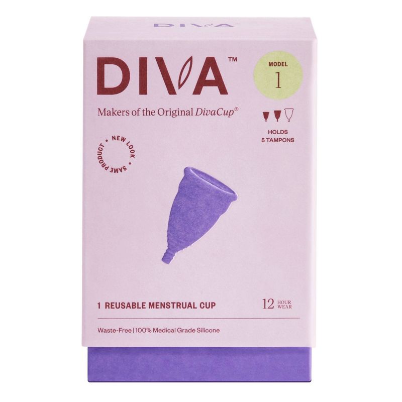 DivaCup Model 1 Reusable Menstrual Cup, 1 of 11