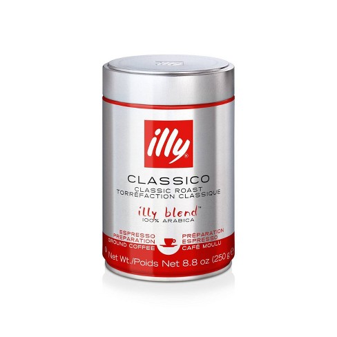 Illy Classico Medium Roast Espresso Ground Coffee - 8.8oz : Target