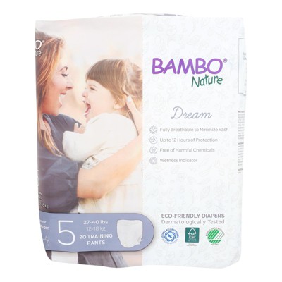 Bambo Nature - Training Pants Size 5 - Case of 5 - 20 Per Case