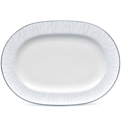 Noritake Glacier Platinum Oval Serving Platter