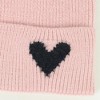 Anna-Kaci Women's Knit Beanie Hat with Embroidered Heart Detail and Folded Cuff - 3 of 4