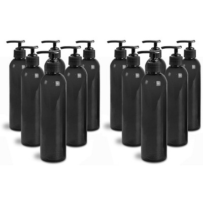 Royal Massage 8oz Bullet Round Massage Oil/Lotion/Liquid Bottle with Saddle Pump