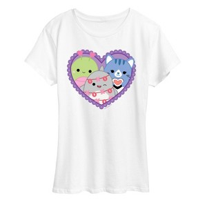 Women's - Squishmallows - Squish Heart Short Sleeve Graphic T-Shirt - 1 of 4