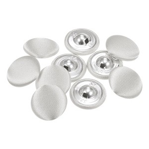 Unique Bargains Blouses Sweater Round Aluminum Cotton Fabric Cloth Covered Buttons 10 Pcs - 1 of 4