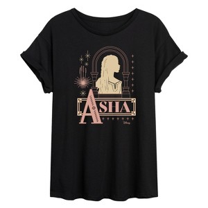 Women's - Disney - Asha Badge Oversized Graphic T-Shirt - 1 of 4