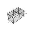 63''Long Dog Cage Big, Dog House Outdoor For Medium Dogs, Pet House Dogs Made Of Metal Wire, Dog House With PVC Top Plate-Cuddlewood - 4 of 4