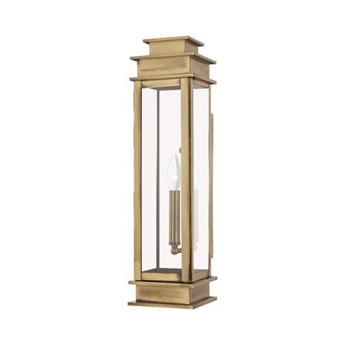 Livex Lighting Princeton 1 - Light Wall Light in  Antique Brass - image 1 of 2