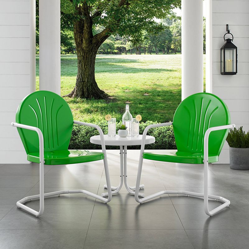 Griffith 3pc Outdoor Conversation Set - Kelly Green - Crosley, 3 of 10
