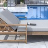 1-Piece Farmhouse-styled Wooden Outdoor Sunbed for Ultimate Relaxation Outdoor Daybed Seating 2 People for Poolside, Garden and Backyard - 2 of 4