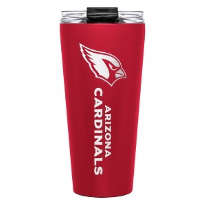 NFL Arizona Cardinals Big Slim Travel Tumbler - 32oz: Stainless Steel, Lidded Drinkware - 1 of 3