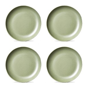 TAG Green Brooklyn Melamine Plastic Dinning Dinner Plate Dishwasher Safe Indoor/Outdoor 11x11 inch Dinner Plate Set 4 - 1 of 3