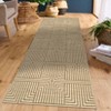 Washable Area Rug Soft Rugs for Living Room Modern Striped Non Slip Rug Geometric Checkered Foldable Print Mat - 2 of 4