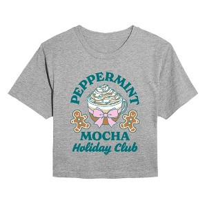 Women's - Instant Message - Peppermint Mocha Holiday Club Cropped