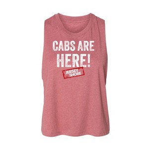 Women's Jersey Shore Cabs Are Here Graphic Racerback Tank - Heather Mauve - Small - 1 of 2