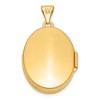 Black Bow Jewelry 14k Yellow Gold 21mm Polished Oval Locket - 3 of 4