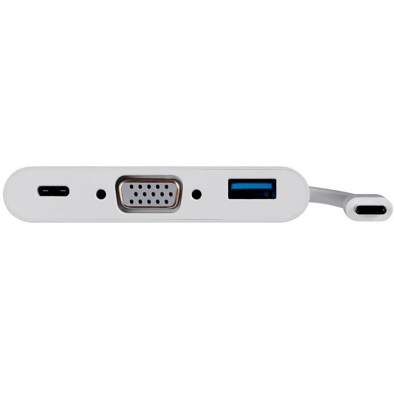 Monoprice USB-C VGA Multiport Adapter - White, With USB 3.0 Connectivity & Mirror Display Resolutions Up To 1080p @ 60hz - Select Series, 3 of 4