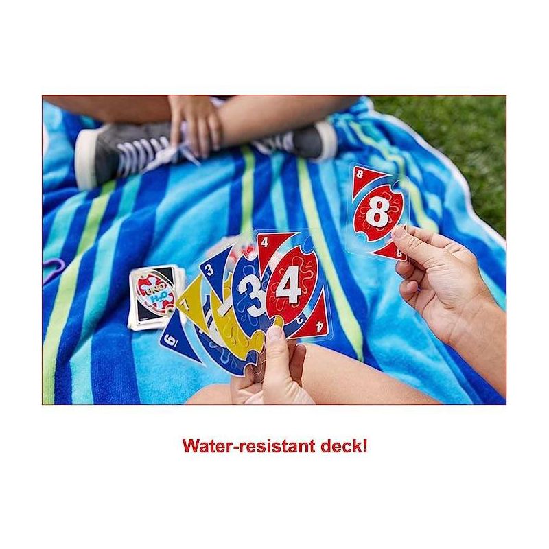 MATTEL UNO Card Game - Splash (waterproof), 3 of 6