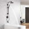 Sumerain Matte Black Hand Shower System for Shower Remodel with 8 Inch Rain Shower Head and Handheld - 4 of 4