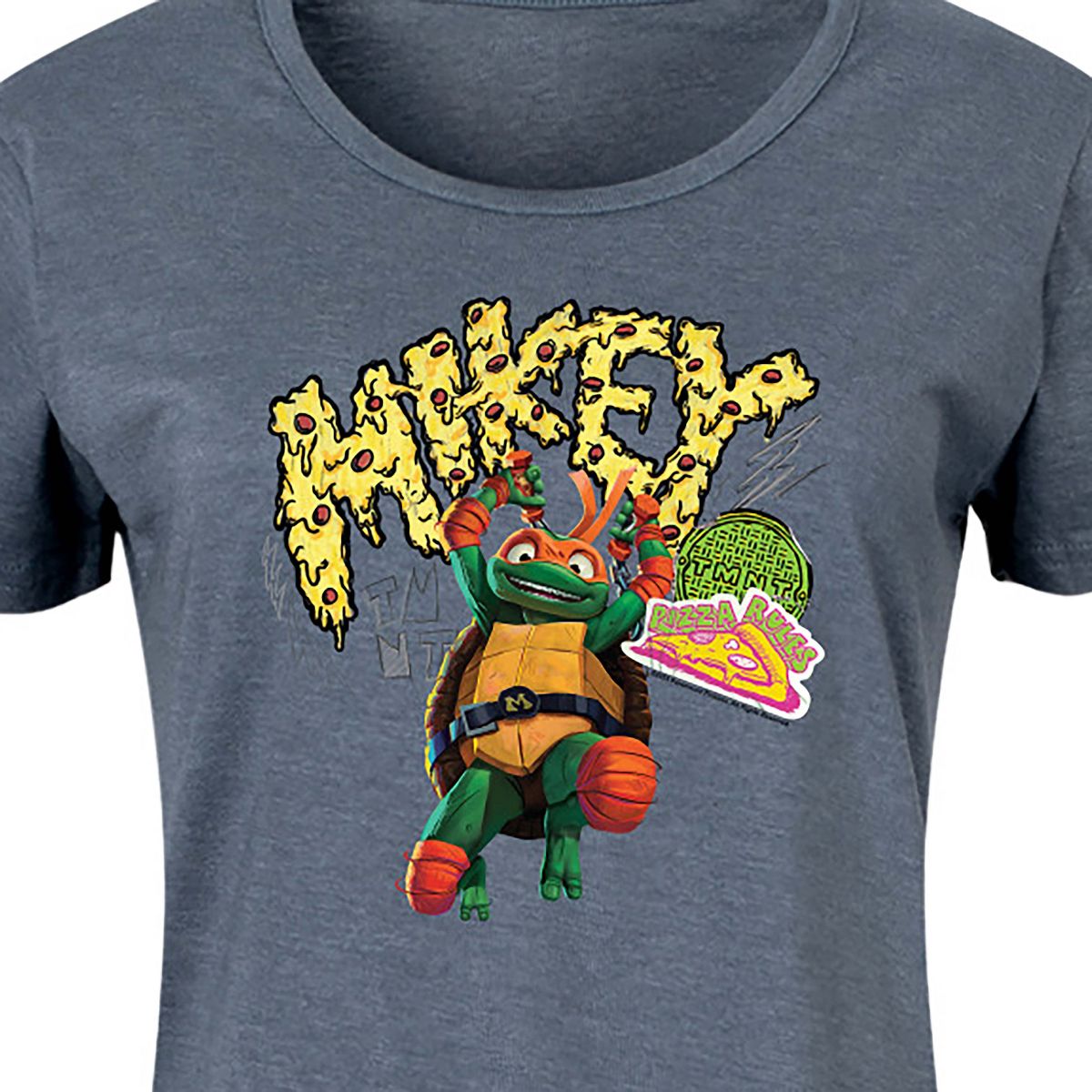 Women's - Teenage Mutant Ninja Turtles - Michelangelo AKA Mikey Graphic T-shirt Dress - thumbnail 2