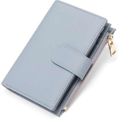 BEAFUP Small Leather Wallet for Women - with RFID Blocking  and Zipper Closure, 14 Card Slots & Coin Pocket for Everyday Carry, Travel