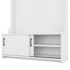 CAVINAS Coat Rack with Storage Bench and Shoe Rack Modern Hall Tree with Top Shelves and 5 Hooks for Foyer - 3 of 4