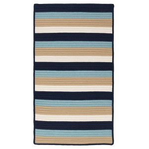Colonial Mills Norwood Braided Rug, Navy Blue 2x4, Rectangle Shape - 1 of 4