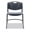 Alera Alera Resin Stacking Chair, Supports Up to 275 lb, 18.50" Seat Height, Black Seat, Black Back, Black Base, 4/Carton - 2 of 4