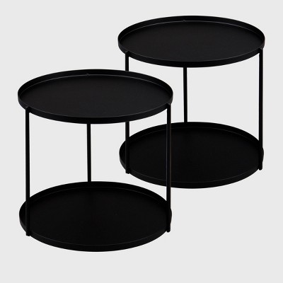 2ct Tiered Lazy Susan Metal - Bullseye's Playground™