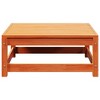 vidaXL Patio Footstool Wax Brown 27.6"x27.6"x11.8" Solid Wood Pine - 4 of 4