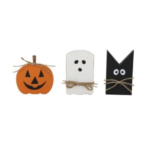 NAYSAYE Set of 3 Party Decoration and Accessories Halloween Holiday Table Decor for Dining Room, Black and Orange, 12"*9"*7" - 1 of 4