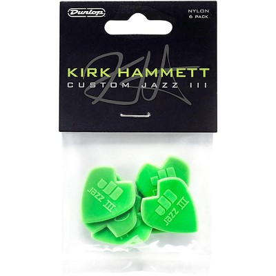 Dunlop Kirk Hammett Jazz Guitar Picks 6 Pack