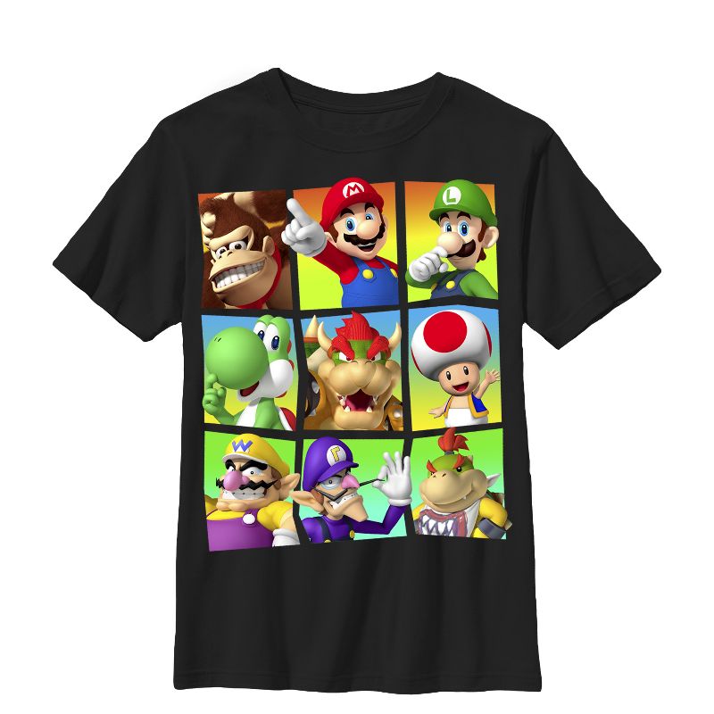 Boy's Nintendo Mario Characters All Here T-Shirt, 1 of 5