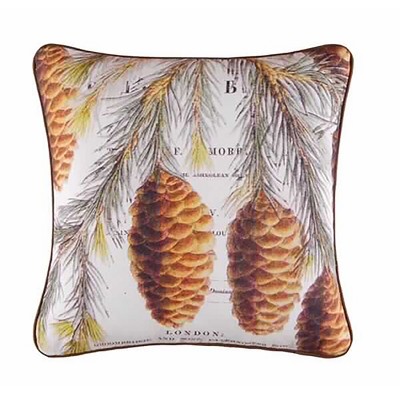 C&F Home 18" x 18" Pinecone Digital Print Pillow