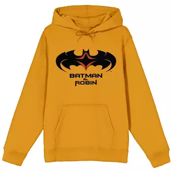 Hecho de heroína Atlético Batman & Robin 1997 Logo Men's Mustard Yellow Sweatshirt-xxl : Target