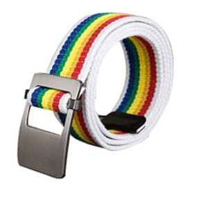 Unique Bargains Gender Neutral Canvas Web Belt with Metal Slide Buckle Width 1 1/2" 1 Pc - 1 of 4