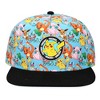Pokemon Characters AOP Youth Light Blue Snapback Cap - 2 of 4