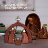 Nambe Wood Holy Family - 4-Piece Nativity Set - 3 of 4