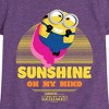 Girls' - Despicable Me Minions - Sunshine On My Mind Fitted Short Sleeve Graphic T-Shirt - 2 of 4