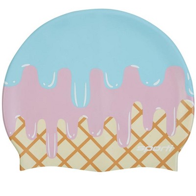 Sporti Ice Cream Scoop Silicone Swim Cap