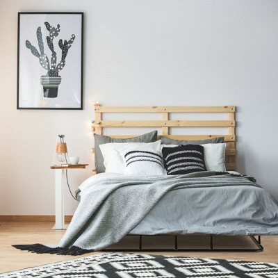 Costway 9" Twin Size Bed Frame Low Profile Steel Slat Mattress Home